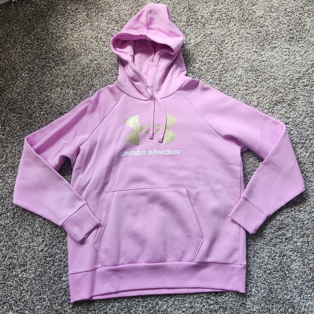 NWOT Under Armour glitter logo hoodie